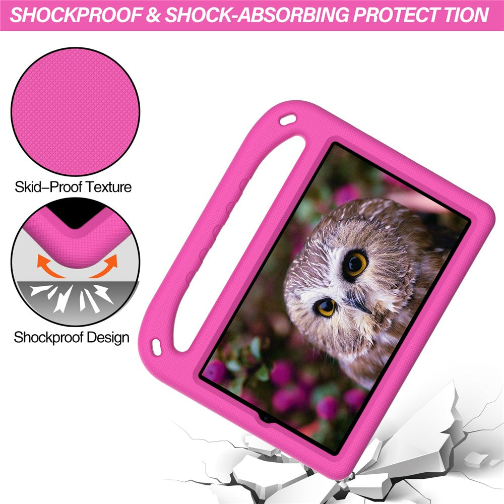 Handle Kickstand Light-Weight EVA Shockproof Protective Case Cover for Lenovo Tab M8 (1st Gen) TB-8505 / Tab M8 (2nd Gen) TB-8705 / Tab M8 (3rd Gen) TB-8506 - Rose