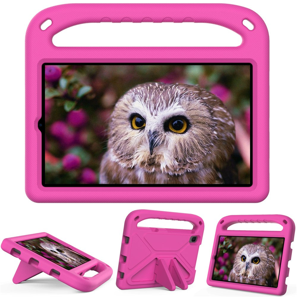 Handle Kickstand Light-Weight EVA Shockproof Protective Case Cover for Lenovo Tab M8 (1st Gen) TB-8505 / Tab M8 (2nd Gen) TB-8705 / Tab M8 (3rd Gen) TB-8506 - Rose