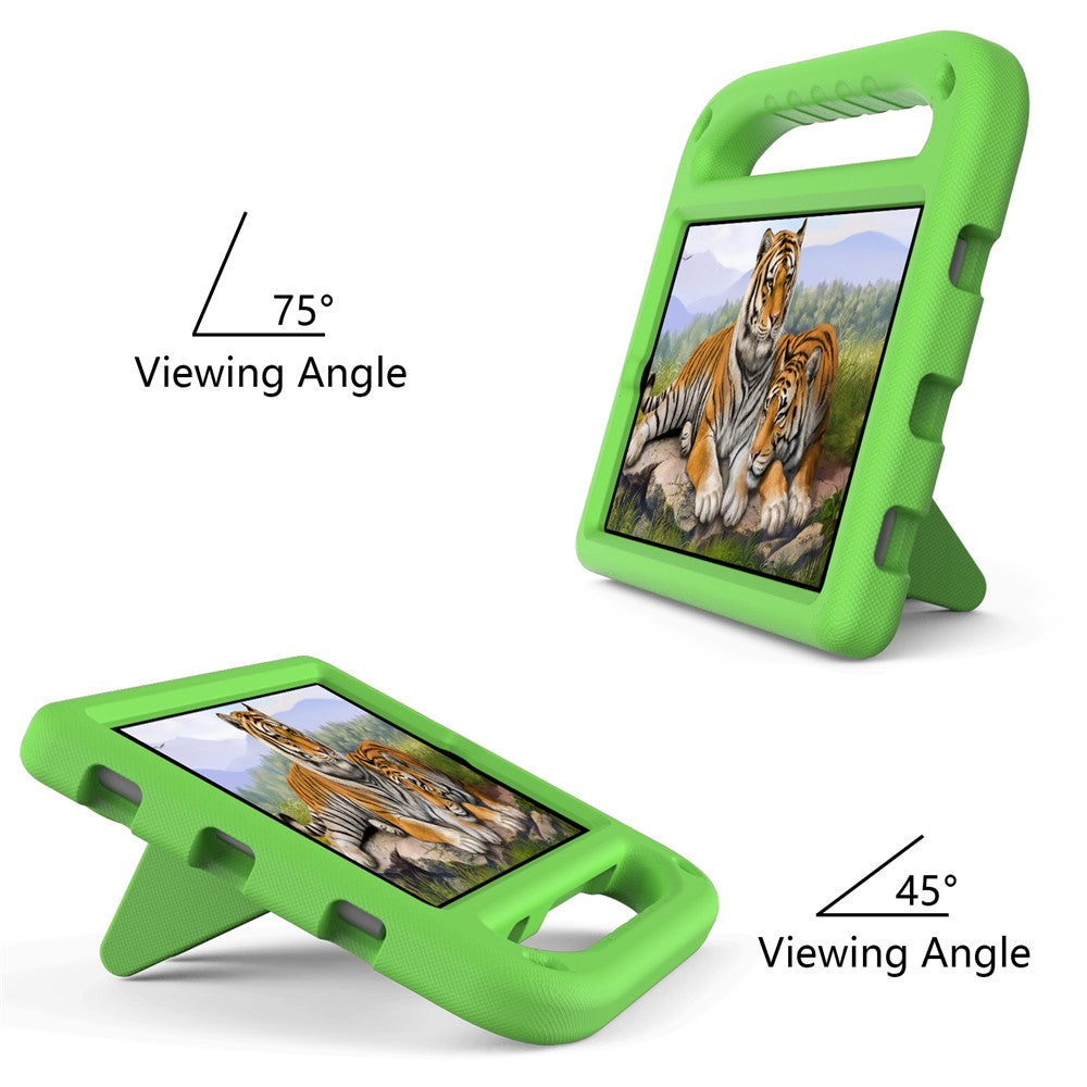 Handle Kickstand Light-Weight EVA Shockproof Protective Case Cover for Lenovo Tab M8 (1st Gen) TB-8505 / Tab M8 (2nd Gen) TB-8705 / Tab M8 (3rd Gen) TB-8506 - Green