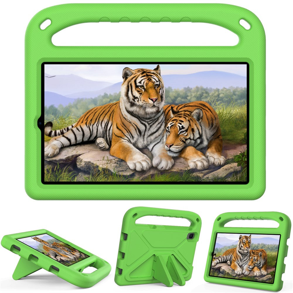 Handle Kickstand Light-Weight EVA Shockproof Protective Case Cover for Lenovo Tab M8 (1st Gen) TB-8505 / Tab M8 (2nd Gen) TB-8705 / Tab M8 (3rd Gen) TB-8506 - Green