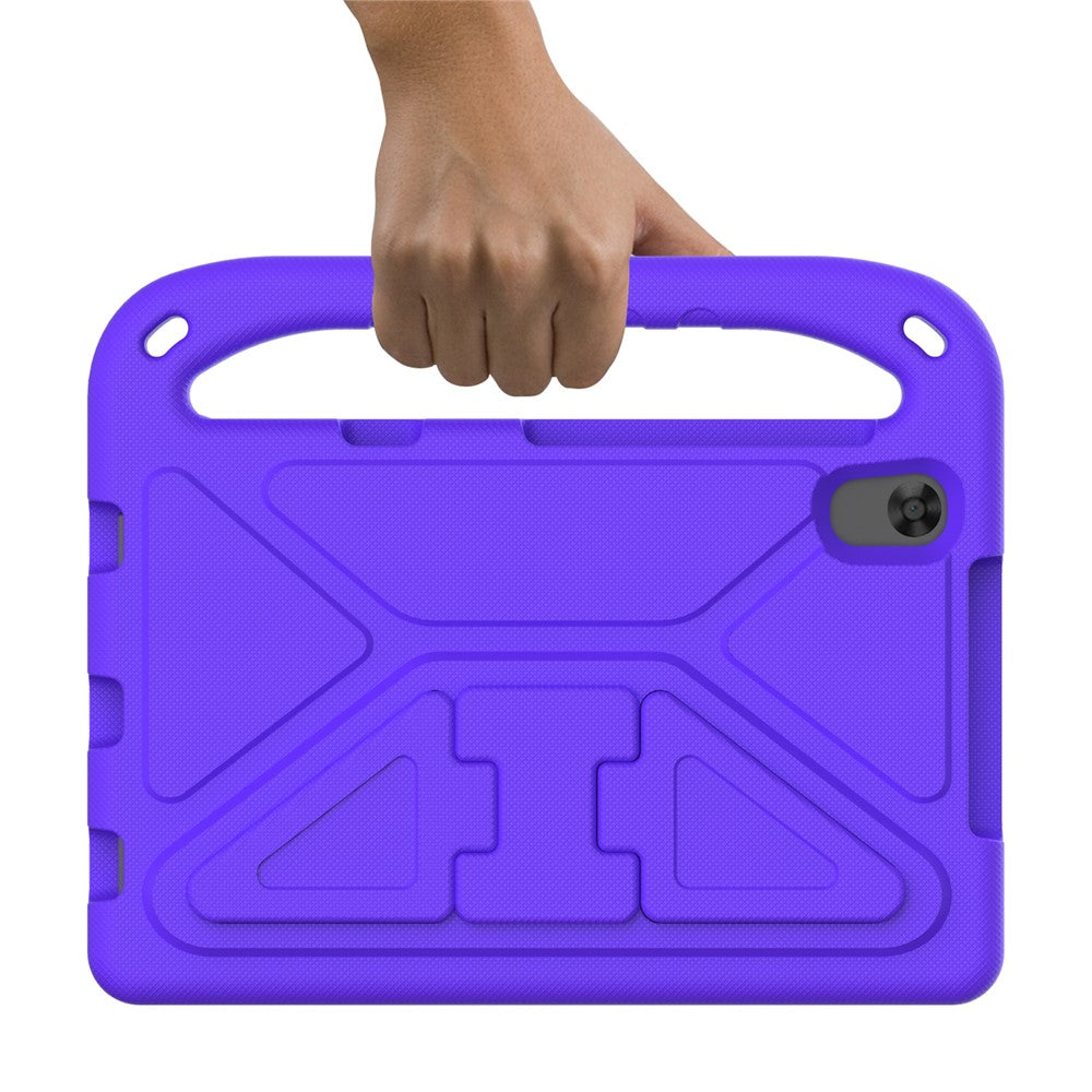 Handle Kickstand Light-Weight EVA Shockproof Protective Case Cover for Lenovo Tab M8 (1st Gen) TB-8505 / Tab M8 (2nd Gen) TB-8705 / Tab M8 (3rd Gen) TB-8506 - Purple