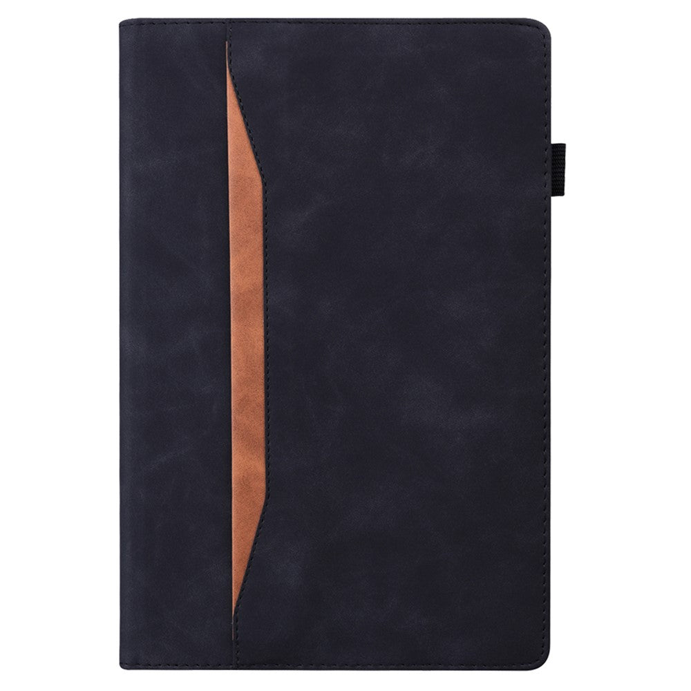 Shockproof Wallet Design Business Style PU Leather Flip Tablet Case with Stand for Lenovo Tab P12 Pro 12.6'' - Black