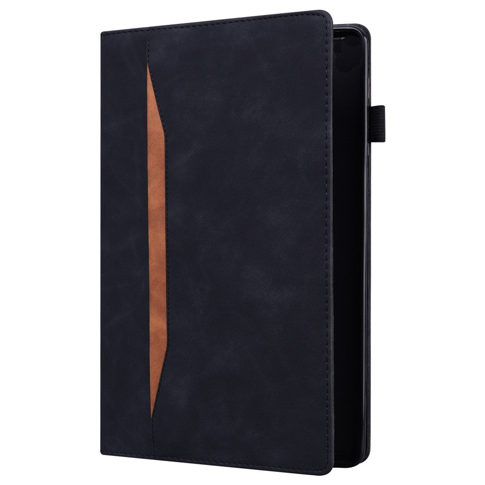 Shockproof Wallet Design Business Style PU Leather Flip Tablet Case with Stand for Lenovo Tab P12 Pro 12.6'' - Black