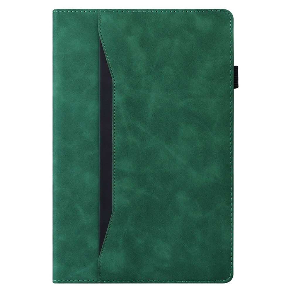 Shockproof Wallet Design Business Style PU Leather Flip Tablet Case with Stand for Lenovo Tab P12 Pro 12.6'' - Green