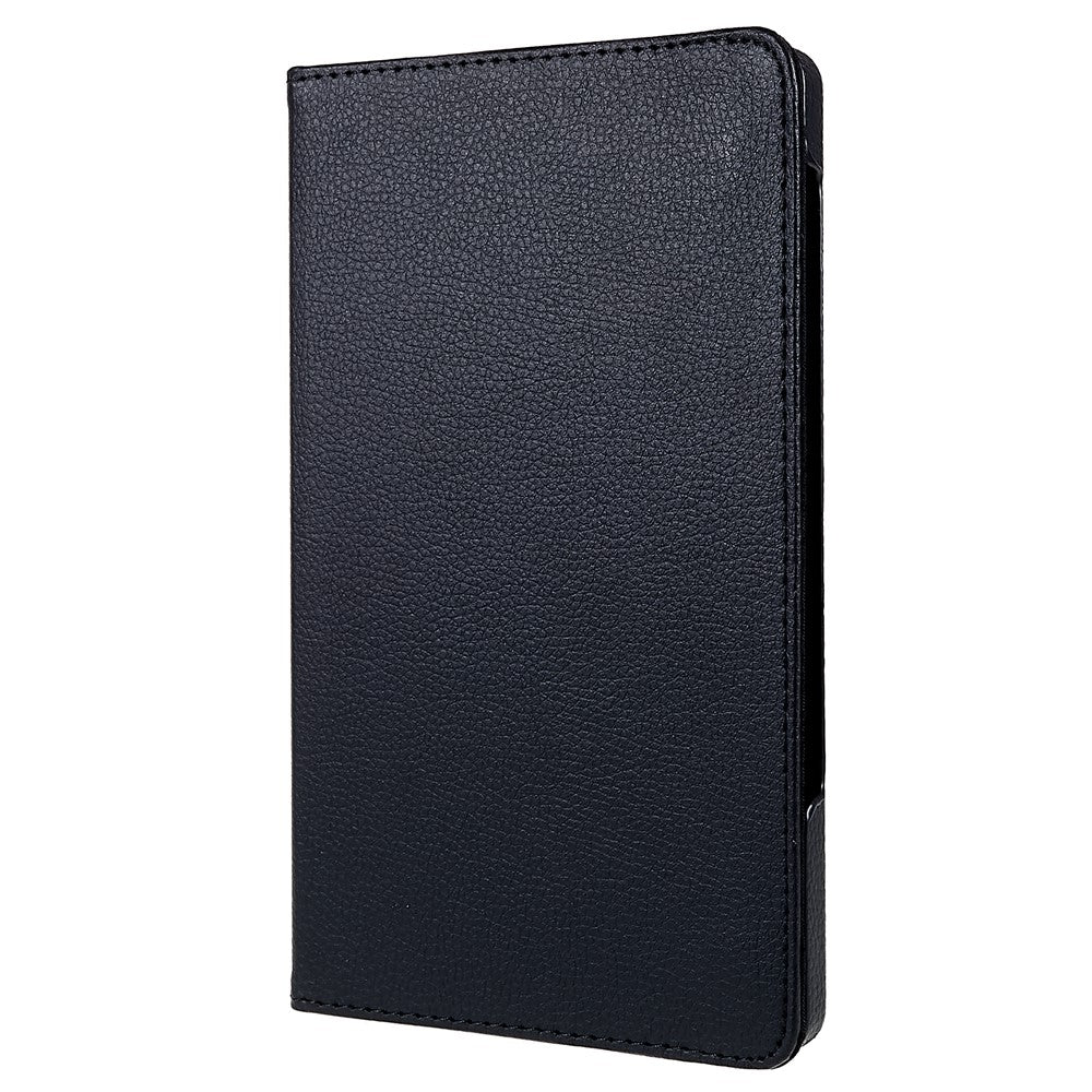 For Lenovo Legion Y700 Anti-drop Shockproof Leather Case 360-degree Rotating Protective Cover with Stand Support Horizontal/Vertical View - Black