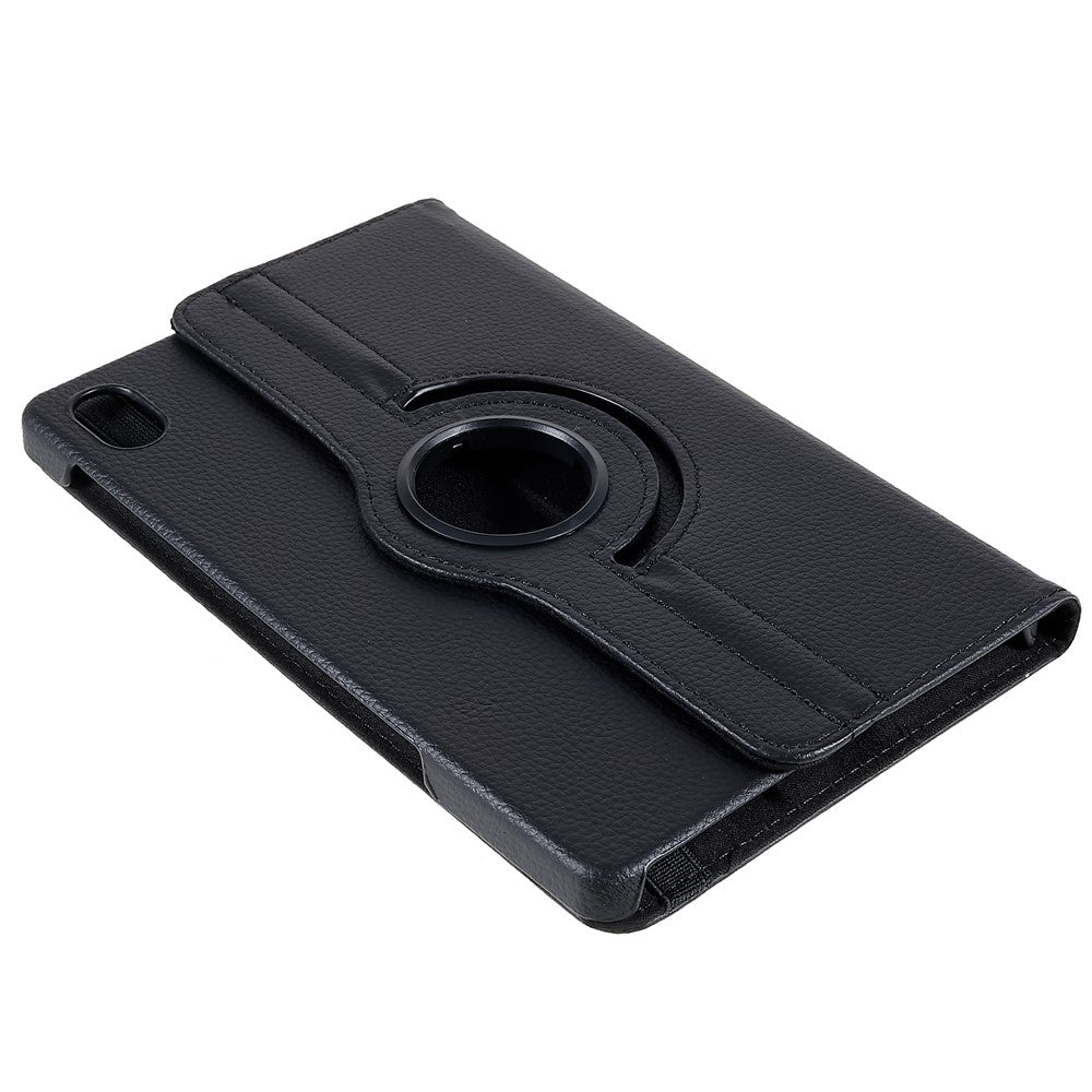 For Lenovo Legion Y700 Anti-drop Shockproof Leather Case 360-degree Rotating Protective Cover with Stand Support Horizontal/Vertical View - Black