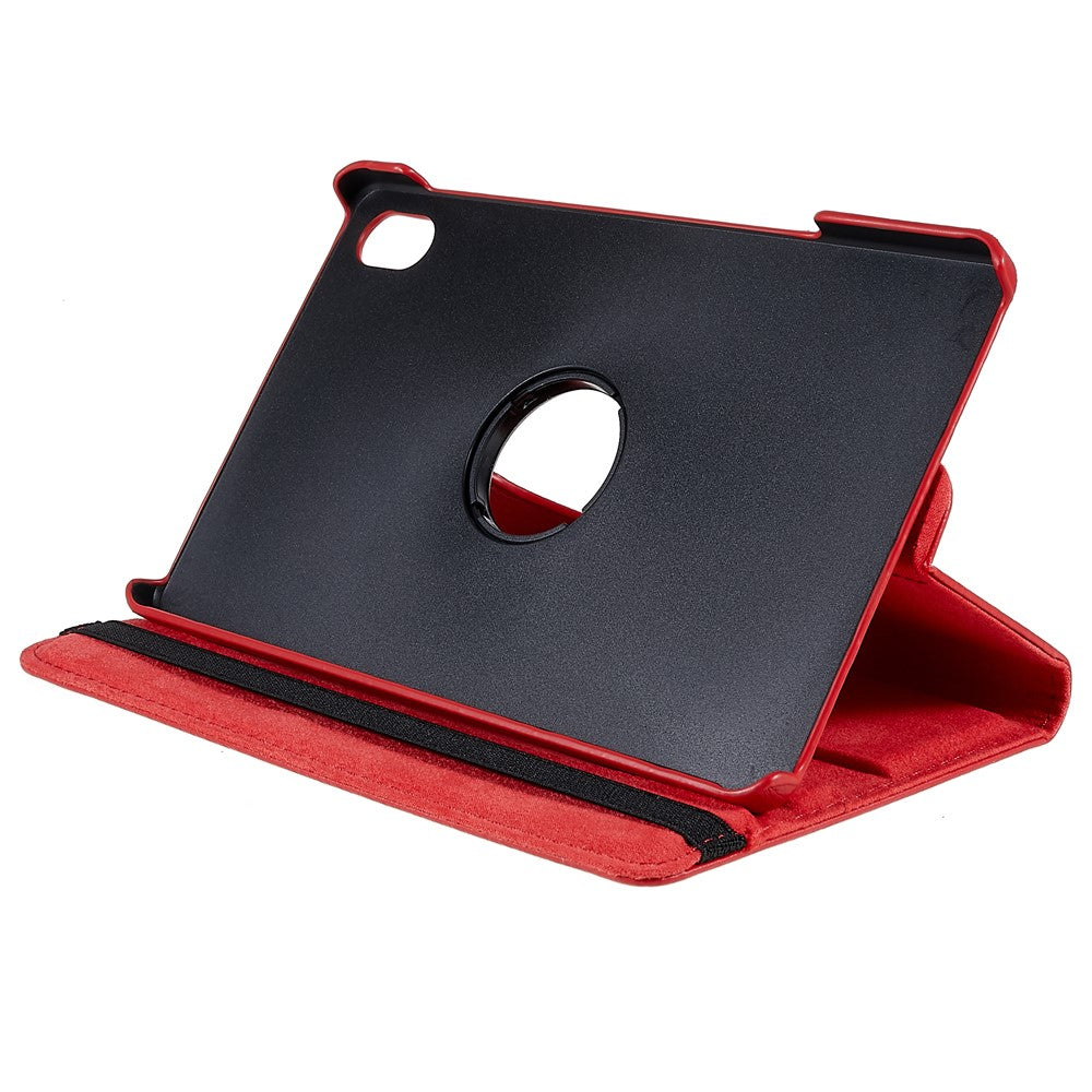 For Lenovo Legion Y700 Anti-drop Shockproof Leather Case 360-degree Rotating Protective Cover with Stand Support Horizontal/Vertical View - Red