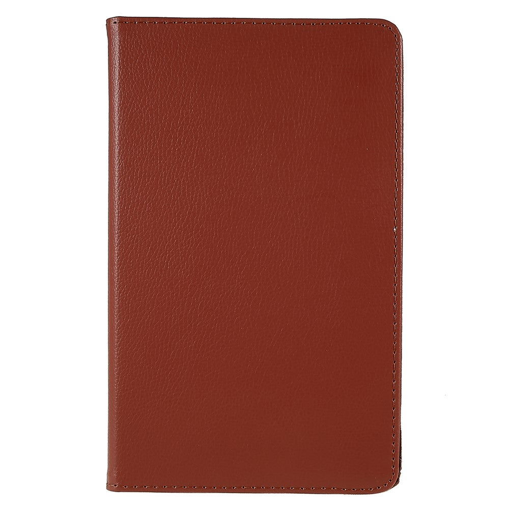 For Lenovo Legion Y700 Anti-drop Shockproof Leather Case 360-degree Rotating Protective Cover with Stand Support Horizontal/Vertical View - Brown