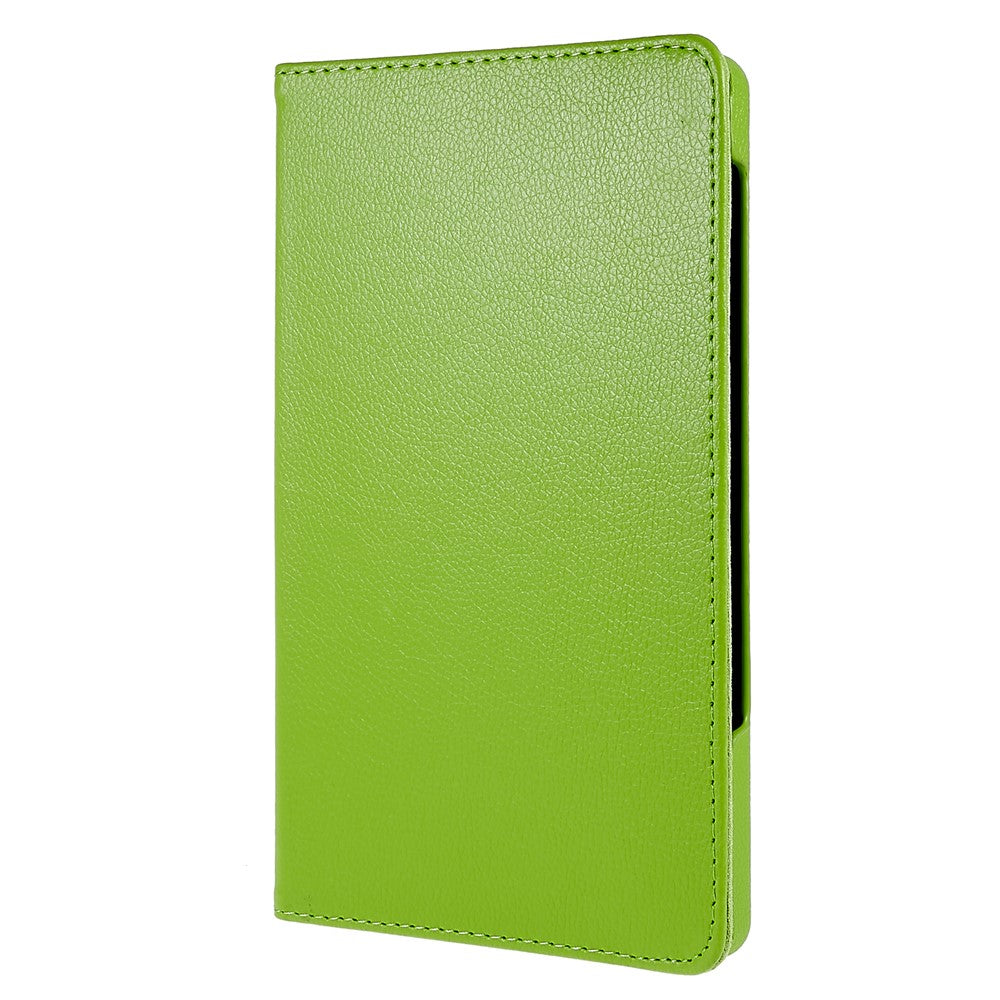 For Lenovo Legion Y700 Anti-drop Shockproof Leather Case 360-degree Rotating Protective Cover with Stand Support Horizontal/Vertical View - Green