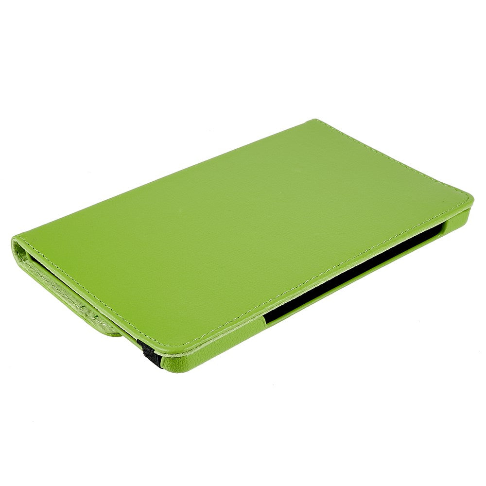 For Lenovo Legion Y700 Anti-drop Shockproof Leather Case 360-degree Rotating Protective Cover with Stand Support Horizontal/Vertical View - Green