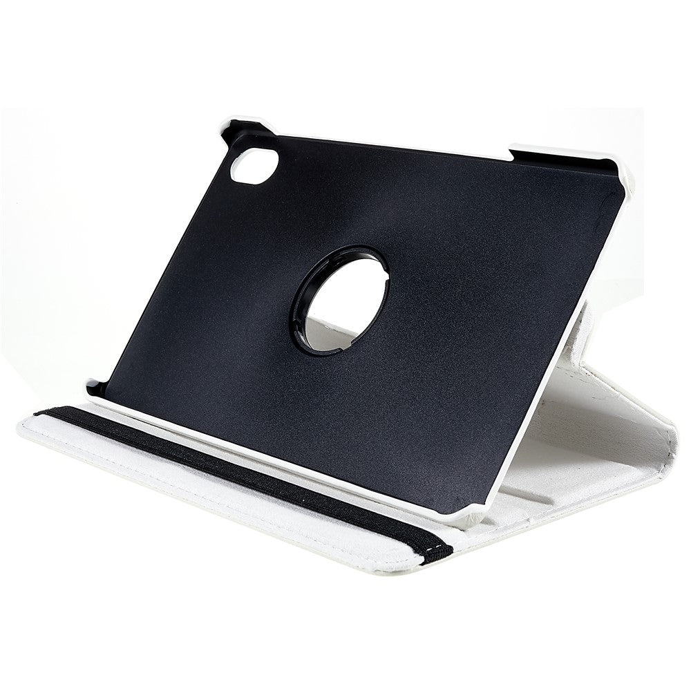 For Lenovo Legion Y700 Anti-drop Shockproof Leather Case 360-degree Rotating Protective Cover with Stand Support Horizontal/Vertical View - White