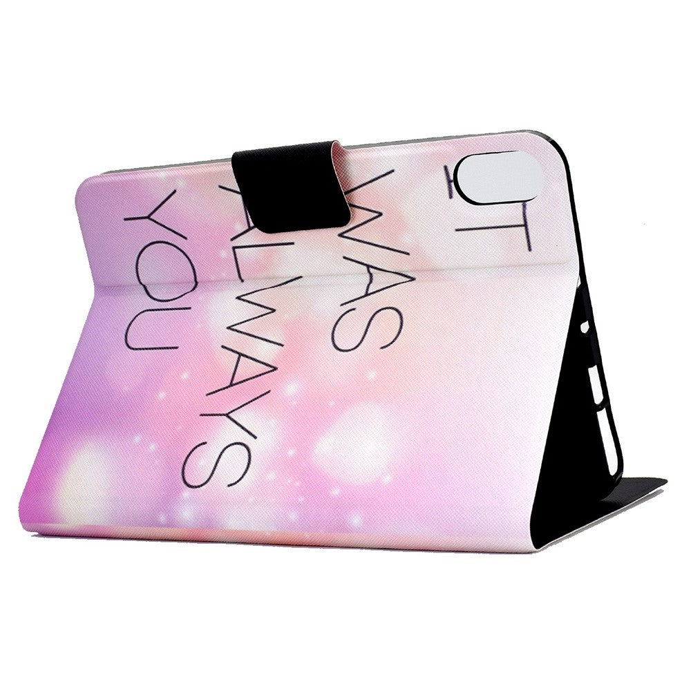 For Lenovo Legion Y700 Pattern Printing Leather Shock Proof Tablet Case Protective Cover - IT WAS ALWAYS YOU