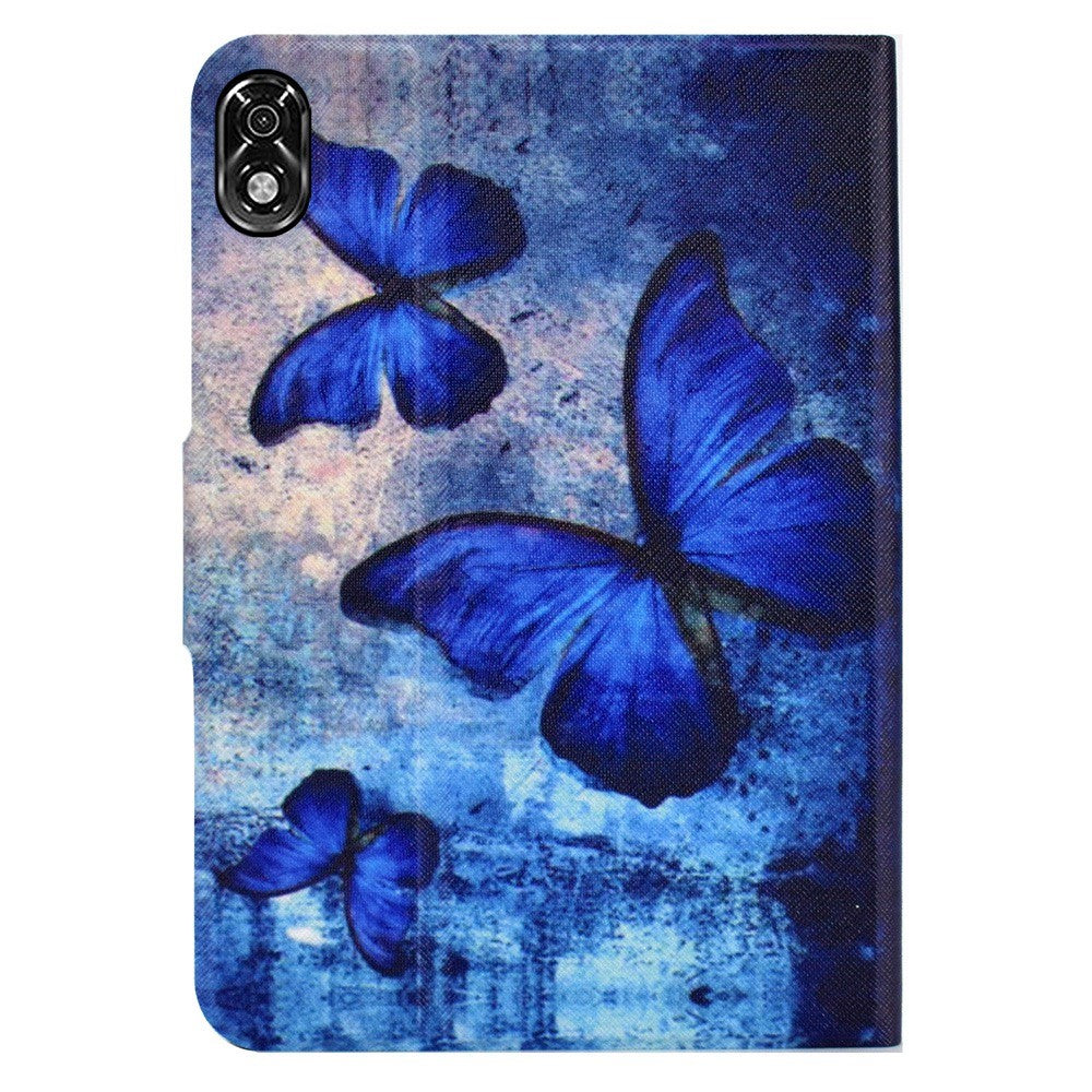 For Lenovo Legion Y700 Pattern Printing Leather Shock Proof Tablet Case Protective Cover - Butterfly