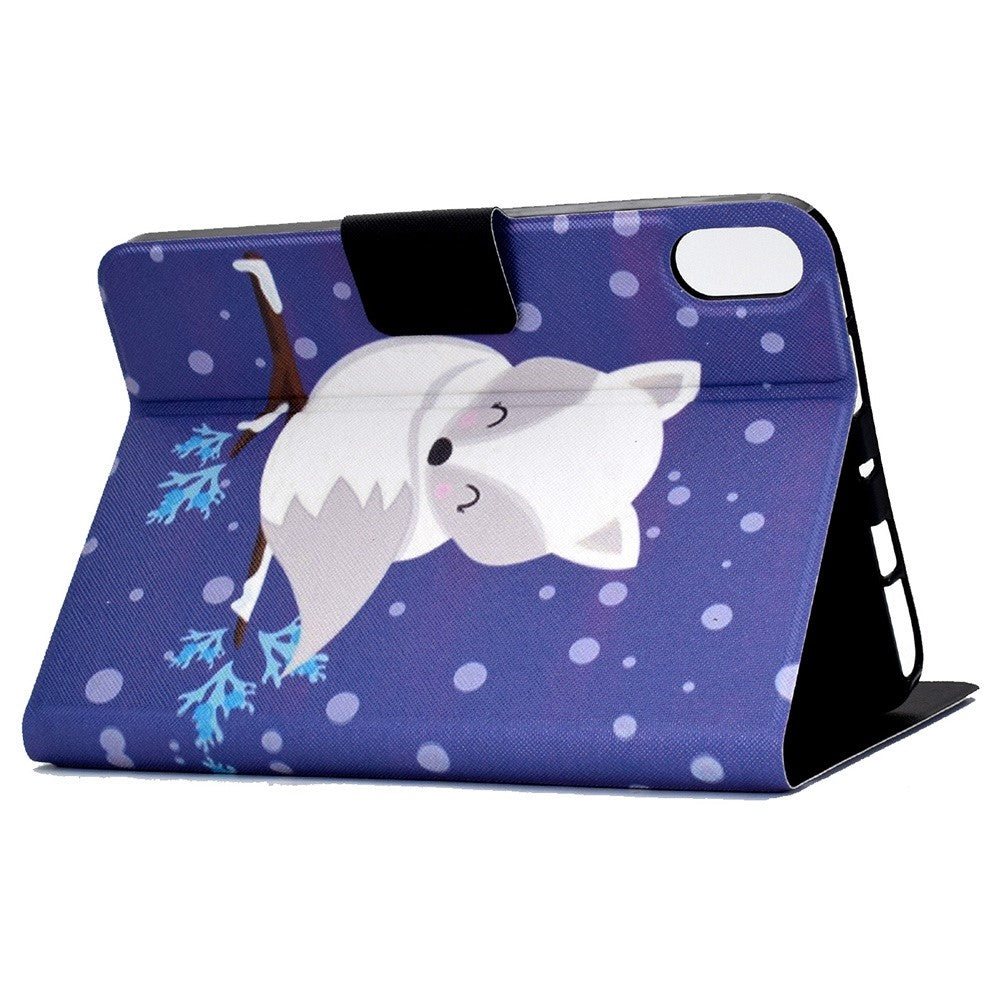 For Lenovo Legion Y700 Pattern Printing Leather Shock Proof Tablet Case Protective Cover - Fox