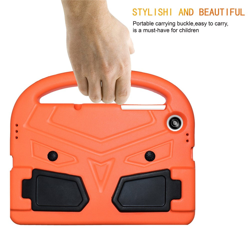 For Lenovo Tab M10 HD Gen 2 X306 Sparrow Style Shockproof EVA Tablet Case Kickstand Protective Cover with Portable Handle - Orange