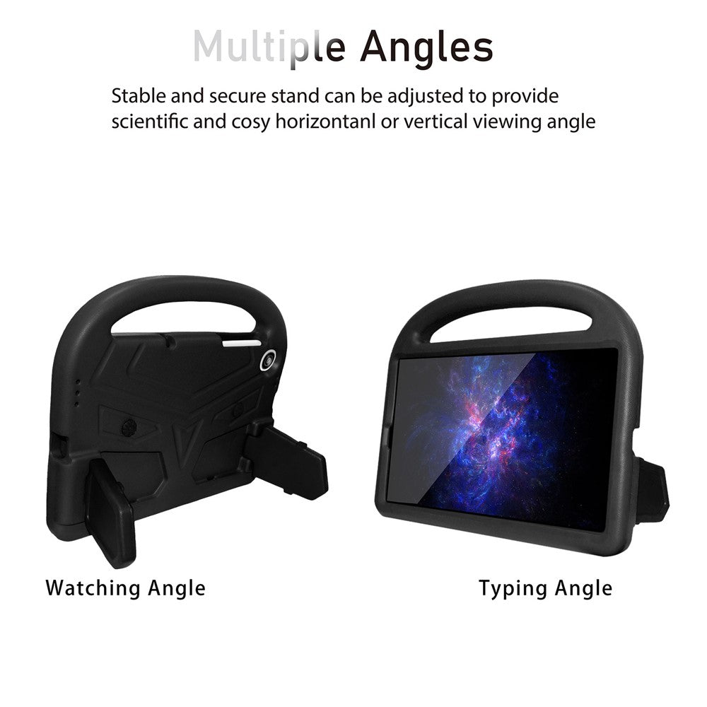 For Lenovo Tab M10 HD Gen 2 X306 Sparrow Style Shockproof EVA Tablet Case Kickstand Protective Cover with Portable Handle - Black