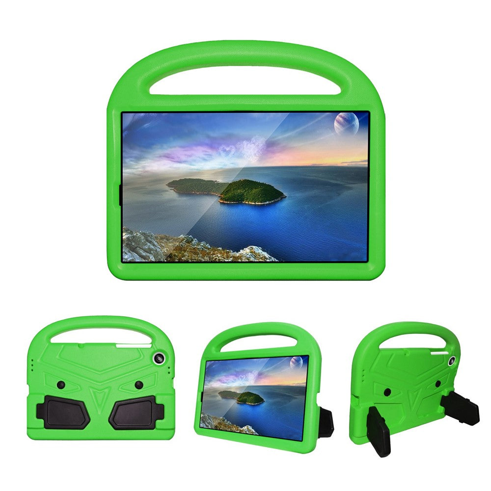 For Lenovo Tab M10 HD Gen 2 X306 Sparrow Style Shockproof EVA Tablet Case Kickstand Protective Cover with Portable Handle - Green