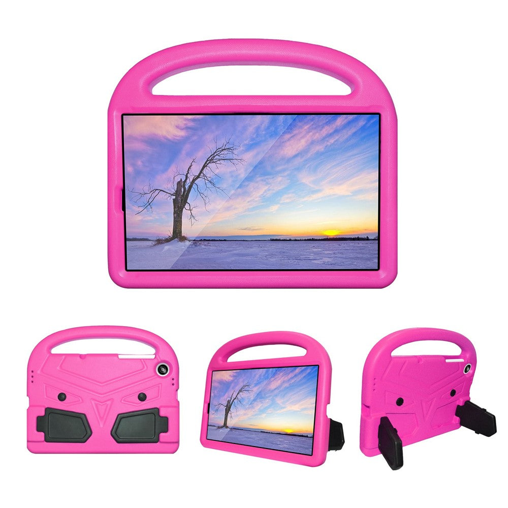 For Lenovo Tab M10 HD Gen 2 X306 Sparrow Style Shockproof EVA Tablet Case Kickstand Protective Cover with Portable Handle - Rose