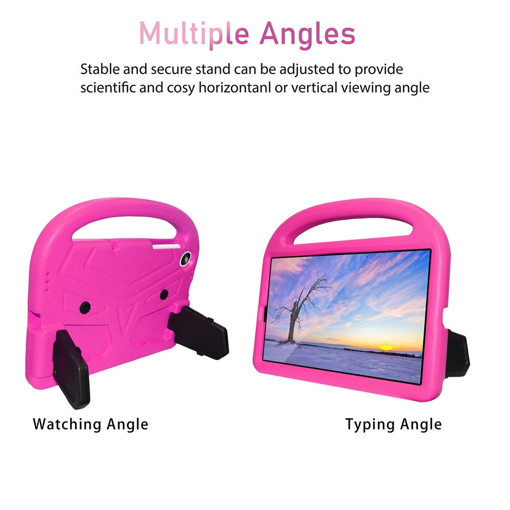 For Lenovo Tab M10 HD Gen 2 X306 Sparrow Style Shockproof EVA Tablet Case Kickstand Protective Cover with Portable Handle - Rose