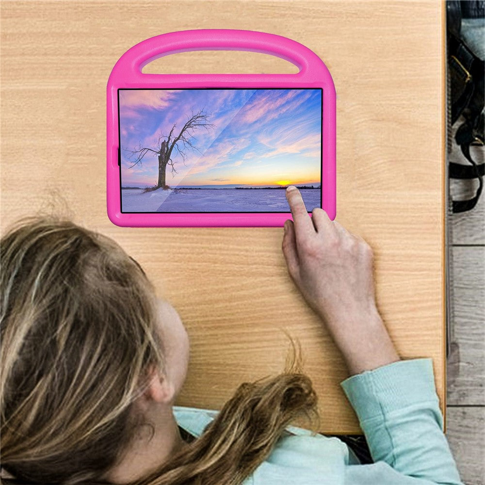 For Lenovo Tab M10 HD Gen 2 X306 Sparrow Style Shockproof EVA Tablet Case Kickstand Protective Cover with Portable Handle - Rose