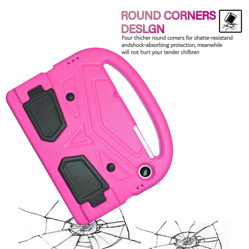 For Lenovo Tab M10 HD Gen 2 X306 Sparrow Style Shockproof EVA Tablet Case Kickstand Protective Cover with Portable Handle - Rose