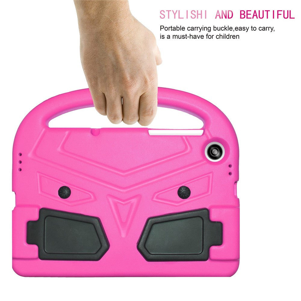 For Lenovo Tab M10 HD Gen 2 X306 Sparrow Style Shockproof EVA Tablet Case Kickstand Protective Cover with Portable Handle - Rose