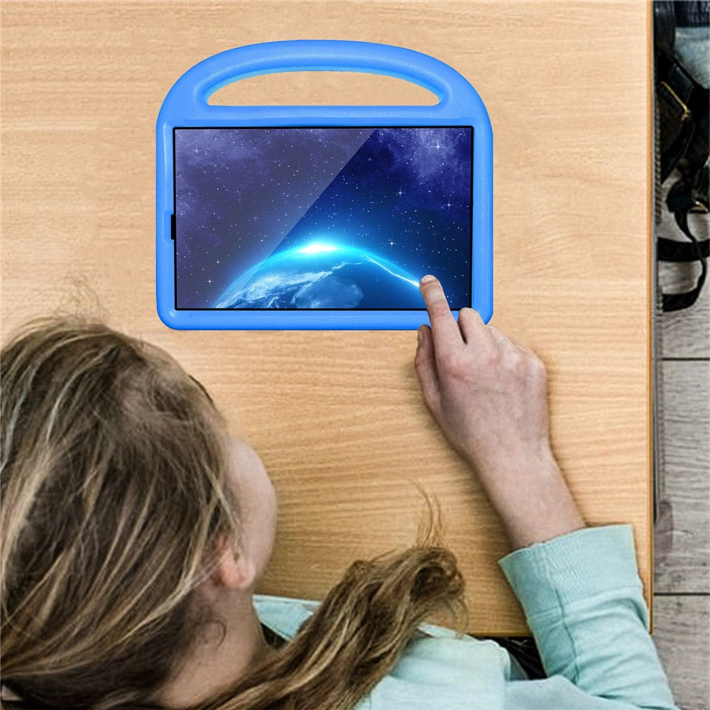 For Lenovo Tab M10 HD Gen 2 X306 Sparrow Style Shockproof EVA Tablet Case Kickstand Protective Cover with Portable Handle - Blue