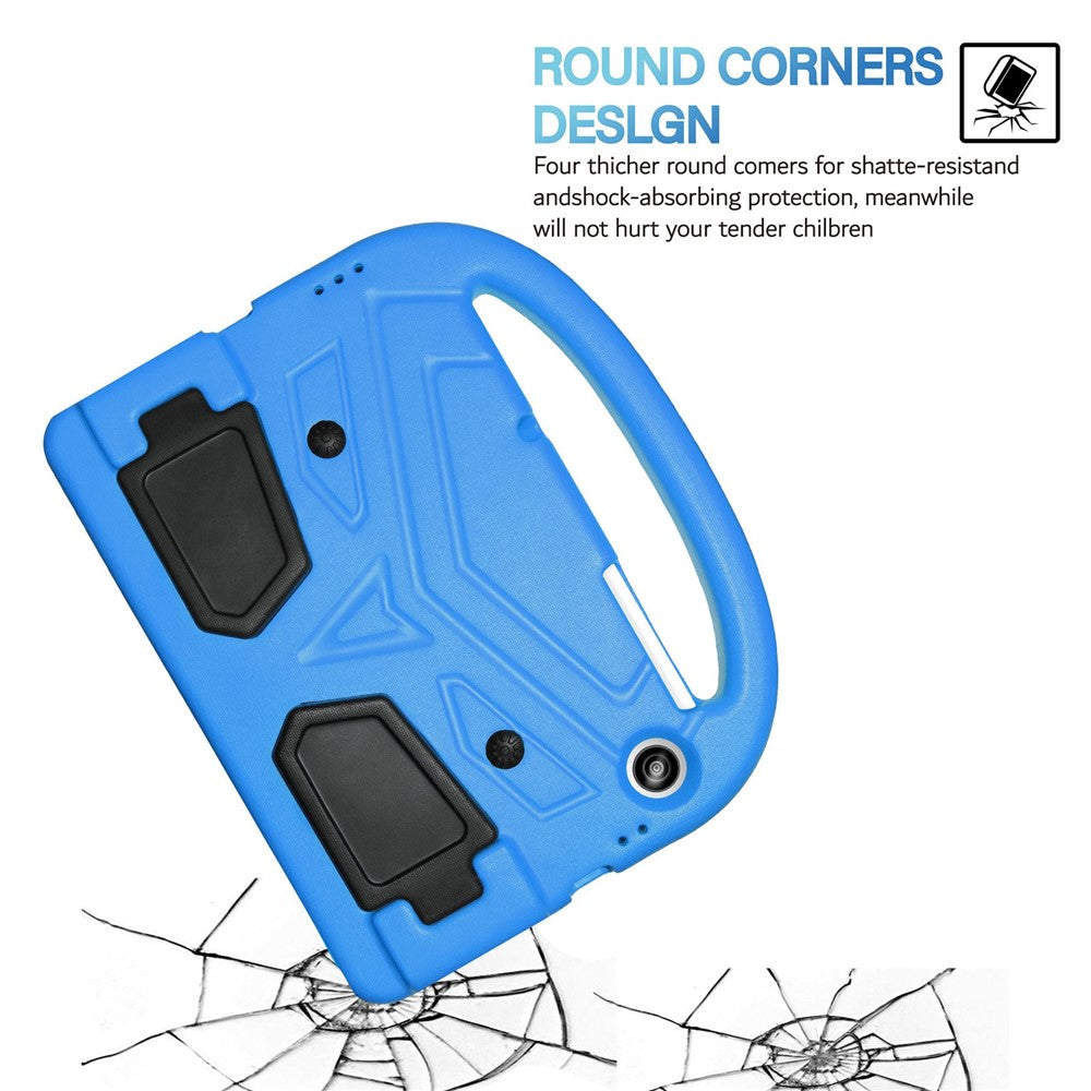 For Lenovo Tab M10 HD Gen 2 X306 Sparrow Style Shockproof EVA Tablet Case Kickstand Protective Cover with Portable Handle - Blue