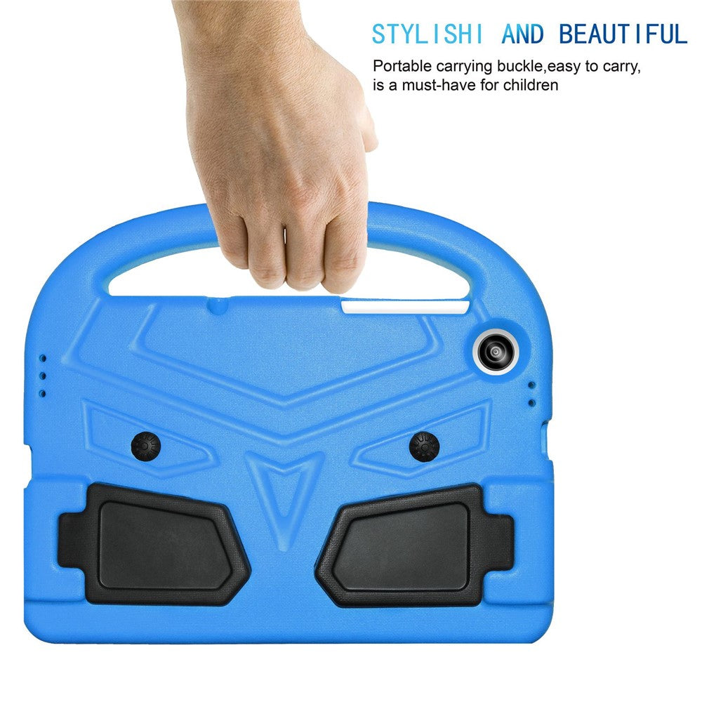 For Lenovo Tab M10 HD Gen 2 X306 Sparrow Style Shockproof EVA Tablet Case Kickstand Protective Cover with Portable Handle - Blue