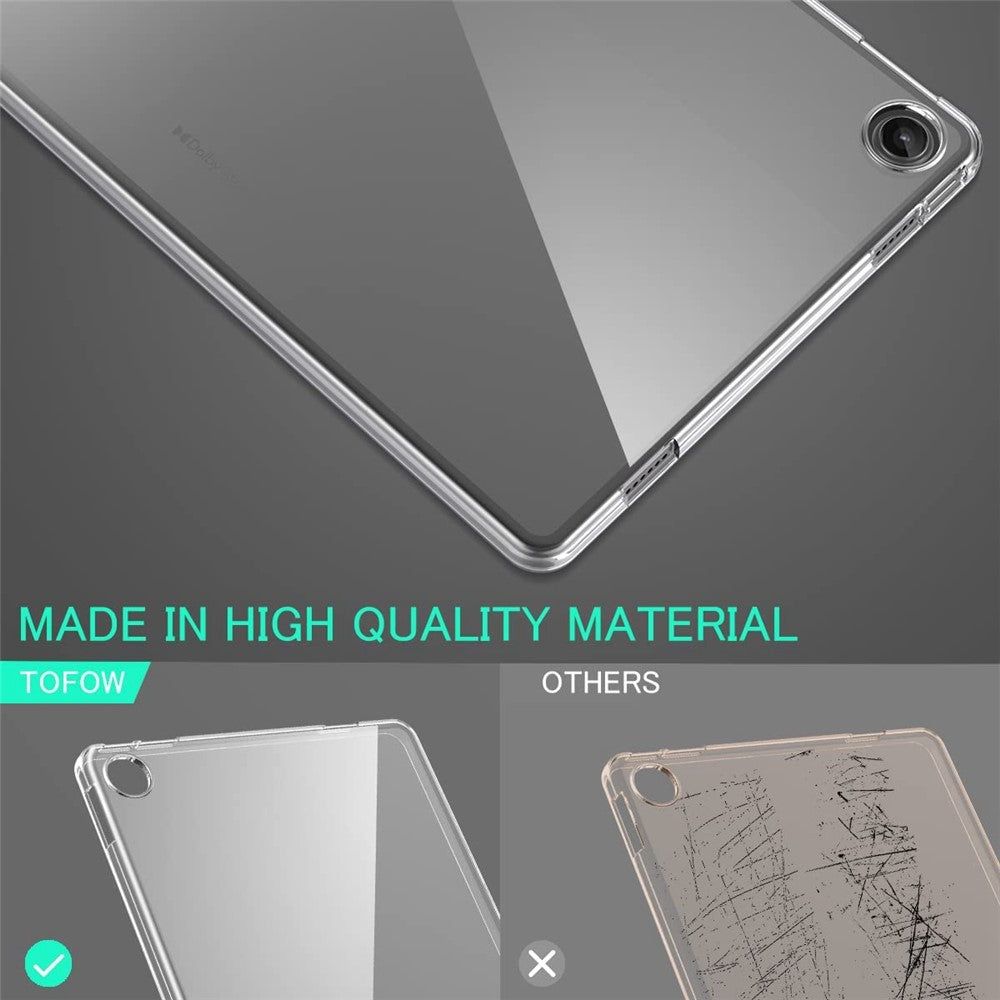 For Lenovo Tab M10 Plus (3rd Gen) Matte Anti-Fingerprint Scratch-Resistant Flexible Soft TPU Tablet Case Shell