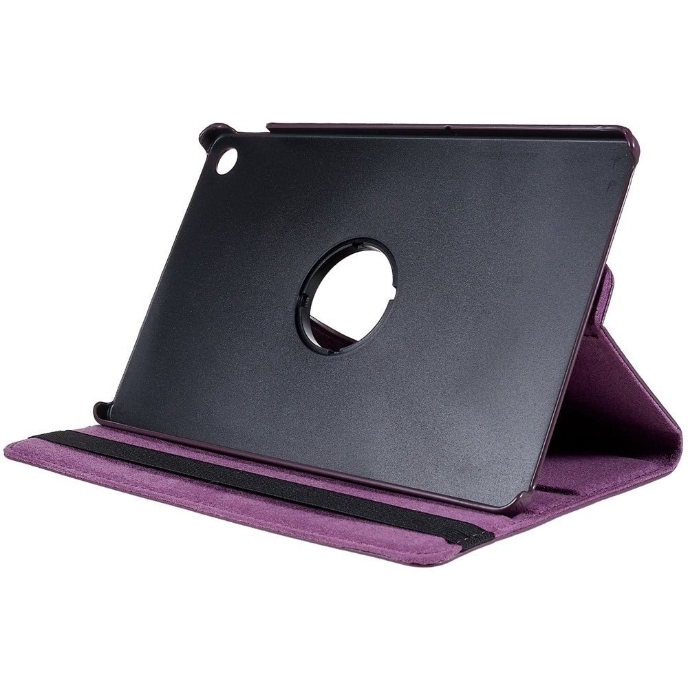 For Lenovo Tab M10 Plus (3rd Gen) / Xiaoxin Pad 2022 10.6 inch 125F / 128F Leather Tablet Case Rotating Stand Cover - Purple
