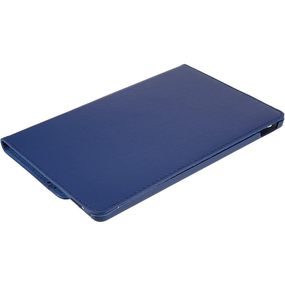 For Lenovo Tab M10 Plus (3rd Gen) / Xiaoxin Pad 2022 10.6 inch 125F / 128F Leather Tablet Case Rotating Stand Cover - Dark Blue