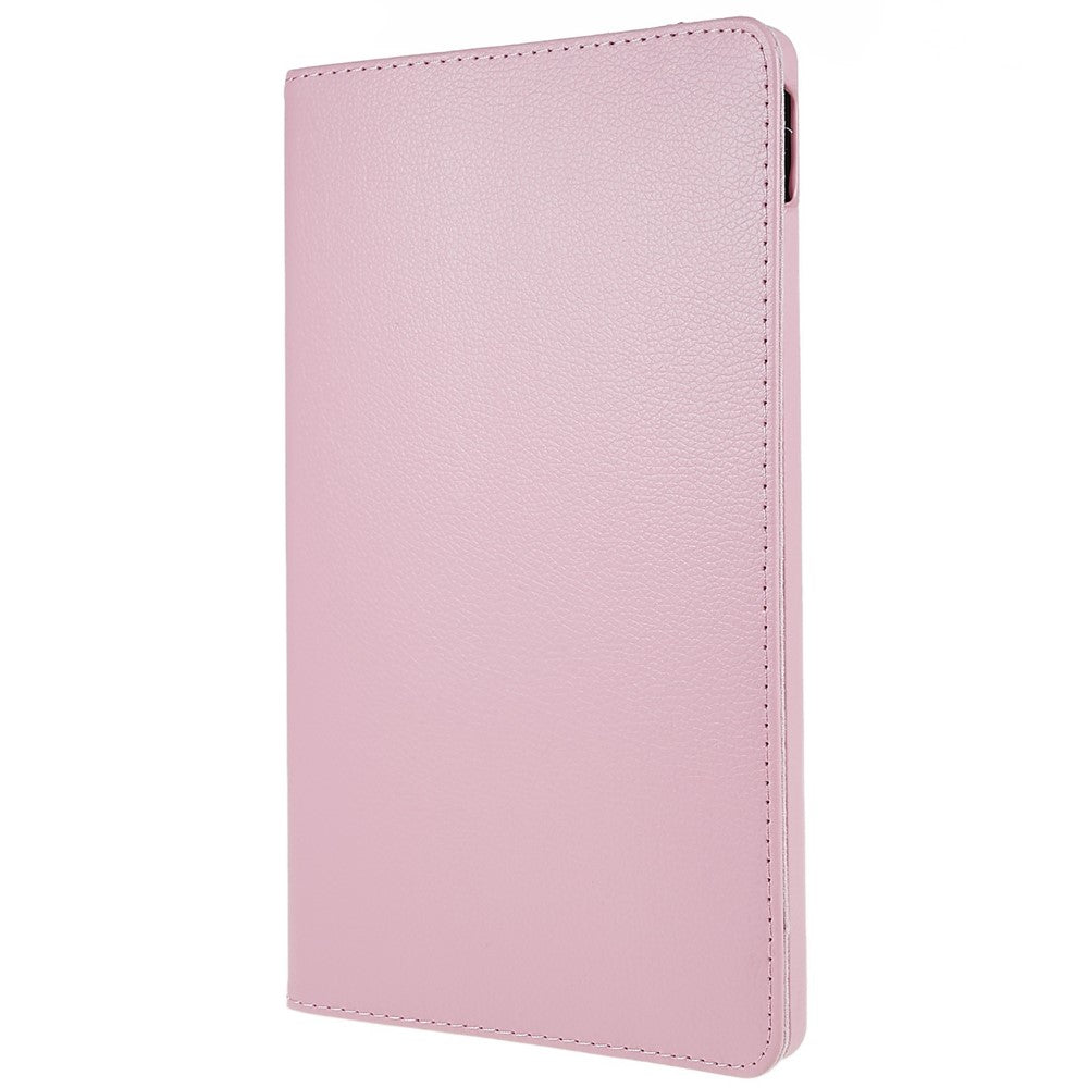For Lenovo Tab M10 Plus (3rd Gen) / Xiaoxin Pad 2022 10.6 inch 125F / 128F Leather Tablet Case Rotating Stand Cover - Pink