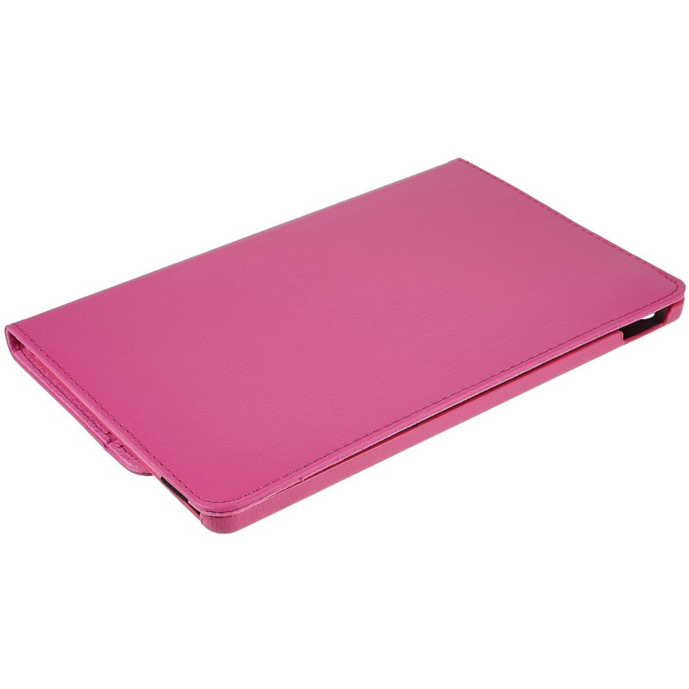 For Lenovo Tab M10 Plus (3rd Gen) / Xiaoxin Pad 2022 10.6 inch 125F / 128F Leather Tablet Case Rotating Stand Cover - Rose