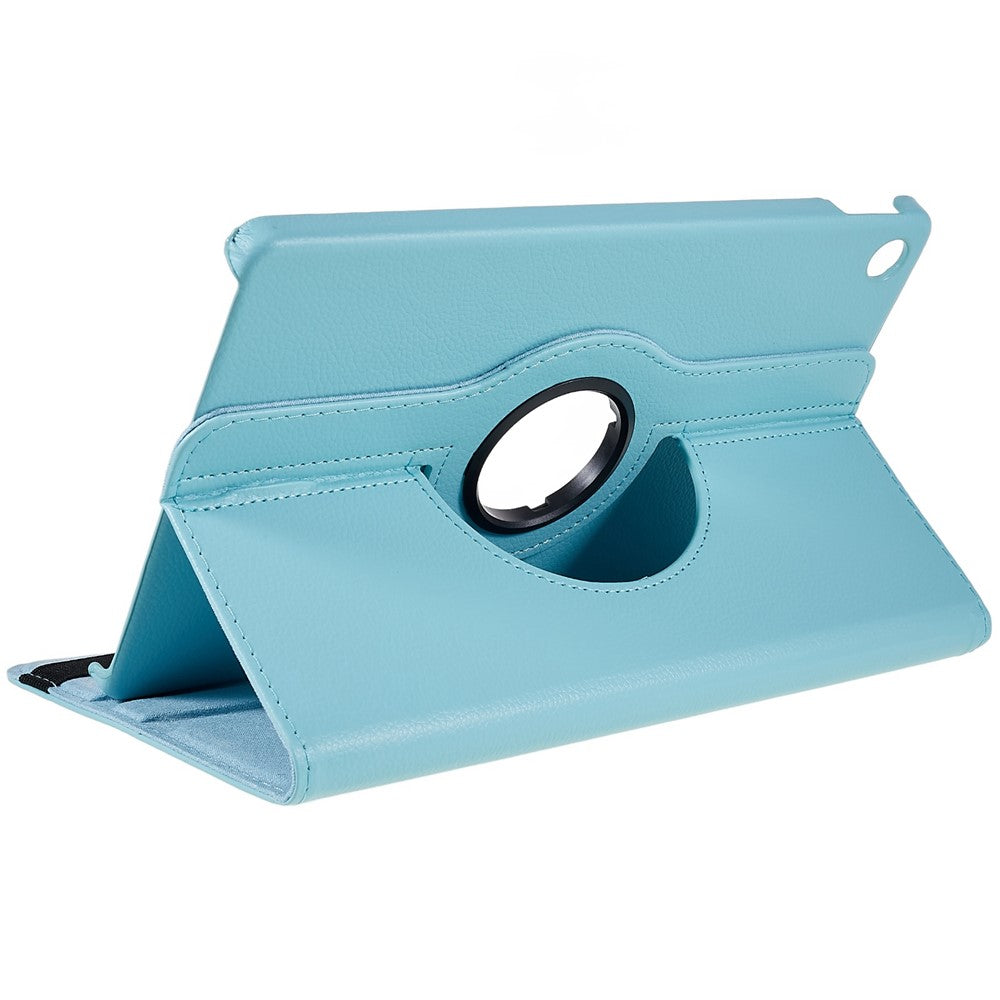 For Lenovo Tab M10 Plus (3rd Gen) / Xiaoxin Pad 2022 10.6 inch 125F / 128F Leather Tablet Case Rotating Stand Cover - Baby Blue