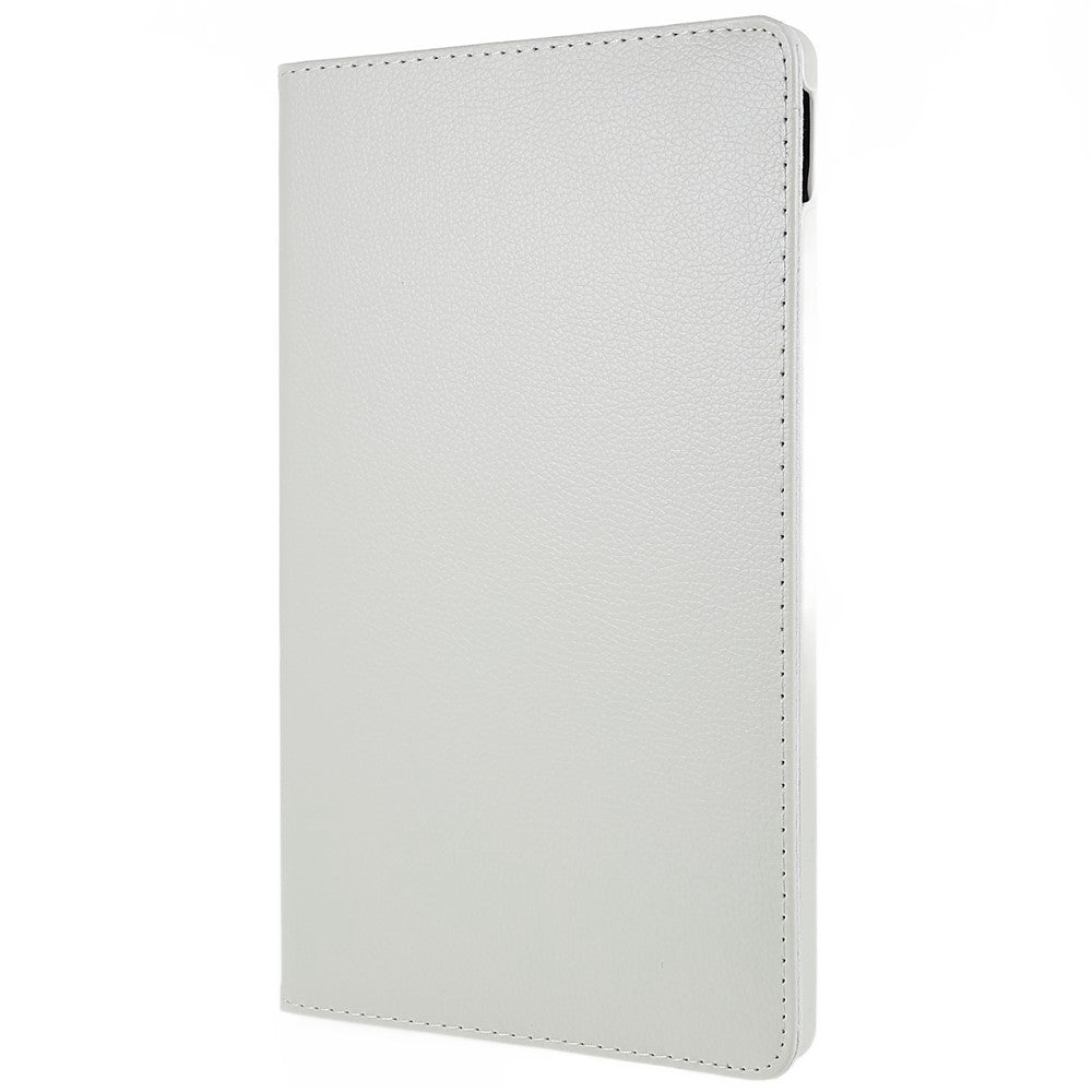 For Lenovo Tab M10 Plus (3rd Gen) / Xiaoxin Pad 2022 10.6 inch 125F / 128F Leather Tablet Case Rotating Stand Cover - White