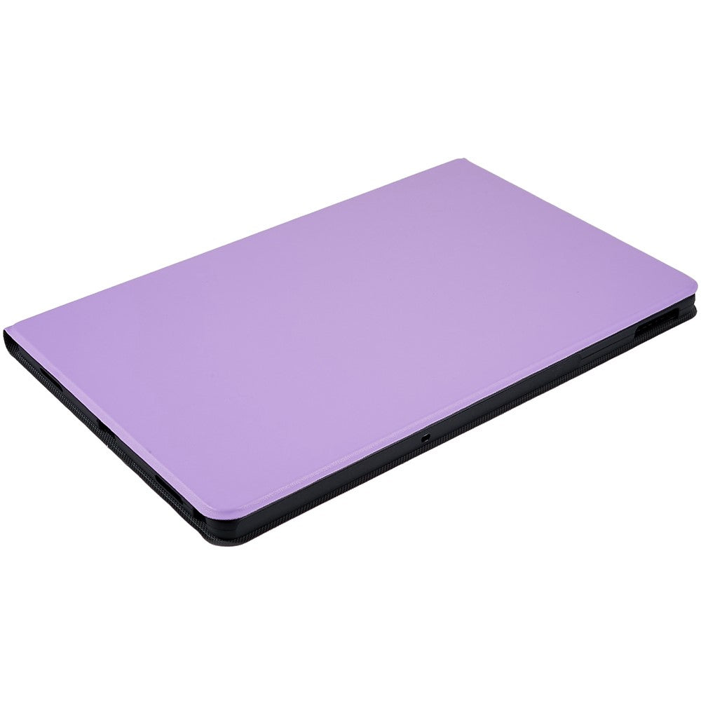 PU Leather Drop-Proof Case for Lenovo Tab M10 Plus (3rd Gen) / Xiaoxin Pad 2022 10.6 inch Tablet Stand Cover - Purple