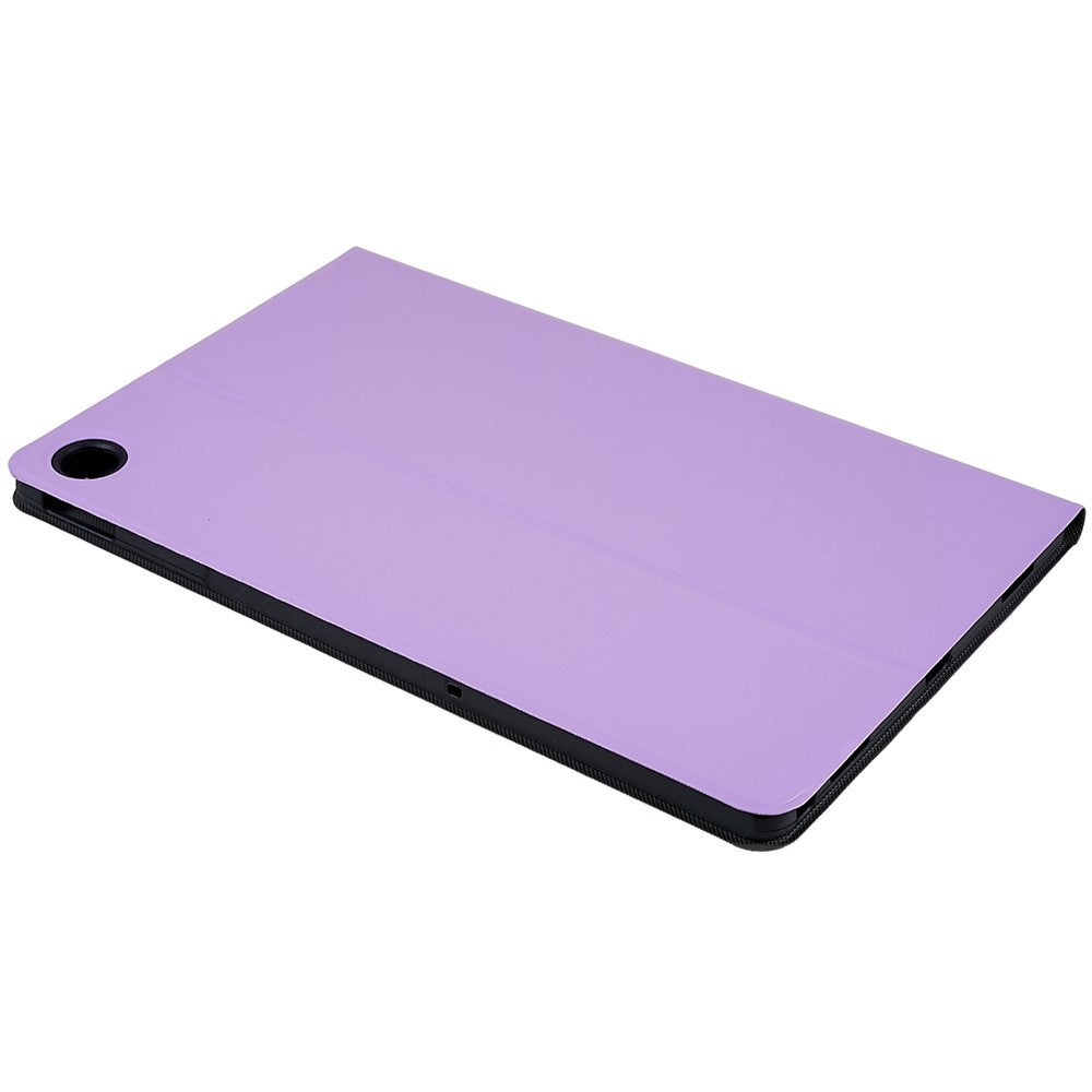 PU Leather Drop-Proof Case for Lenovo Tab M10 Plus (3rd Gen) / Xiaoxin Pad 2022 10.6 inch Tablet Stand Cover - Purple