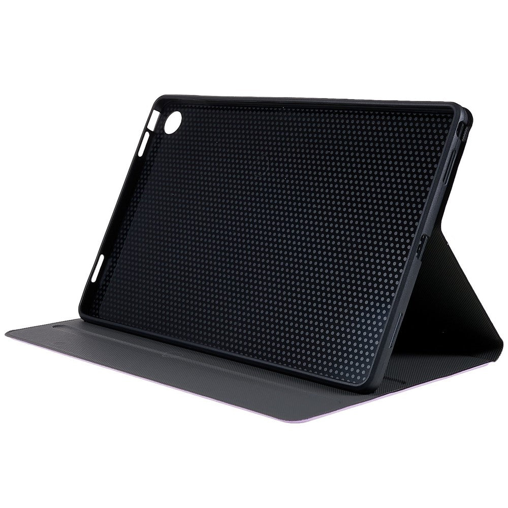 PU Leather Drop-Proof Case for Lenovo Tab M10 Plus (3rd Gen) / Xiaoxin Pad 2022 10.6 inch Tablet Stand Cover - Purple