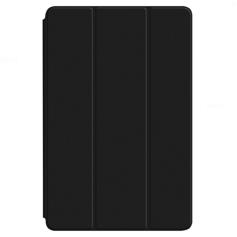 For Lenovo Tab M10 Plus (3rd Gen) / Xiaoxin Pad 2022 10.6 inch Tri-Fold Stand PU Leather + TPU Tablet Cover - Black