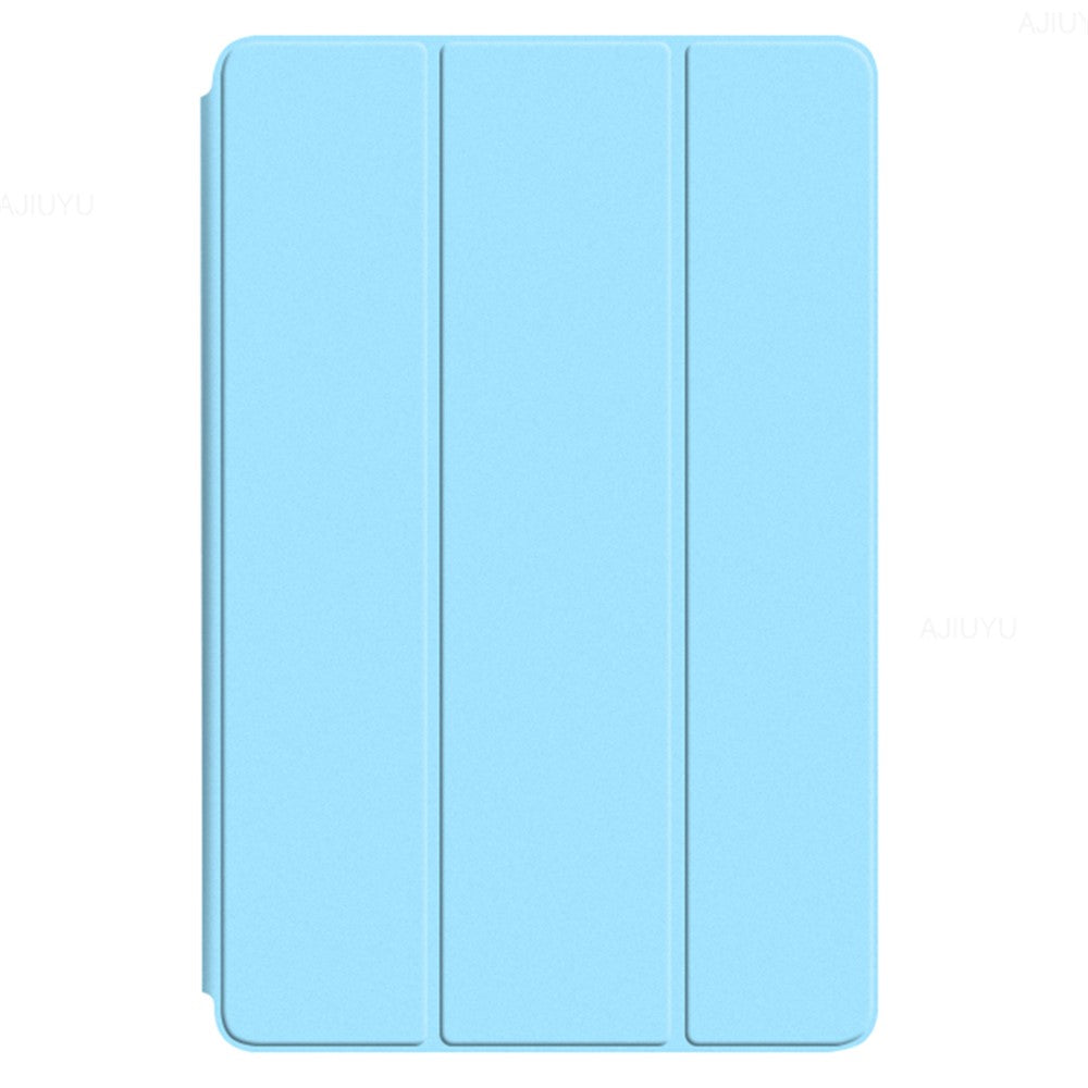For Lenovo Tab M10 Plus (3rd Gen) / Xiaoxin Pad 2022 10.6 inch Tri-Fold Stand PU Leather + TPU Tablet Cover - Blue