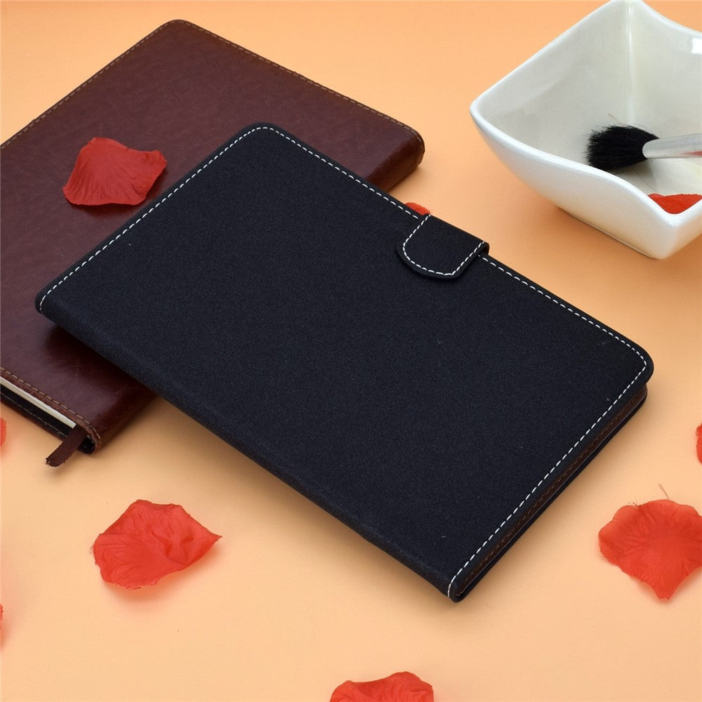 For Lenovo Tab M10 (Gen 3) TB-328F Fold Stand Magnetic Flip Case PU Leather Auto Sleep/Wake Cover with Card Slots and Pencil Holder - Black