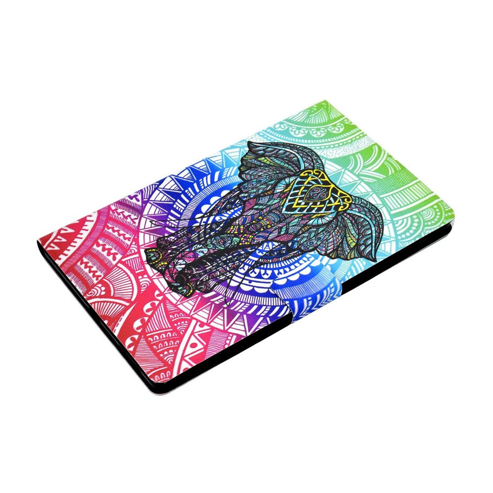 For Lenovo Tab M10 (Gen 3) TB-328FU / TB-328XU B2 Pattern Printing Stand Protective Case Auto Sleep / Wake Function PU Leather Smart Cover with Card Slots - Elephant
