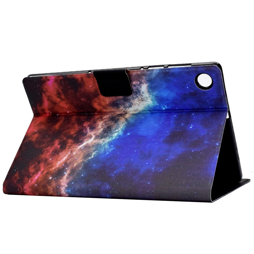 For Lenovo Tab M10 (Gen 3) TB-328FU / TB-328XU B2 Pattern Printing Stand Protective Case Auto Sleep / Wake Function PU Leather Smart Cover with Card Slots - Starry Sky