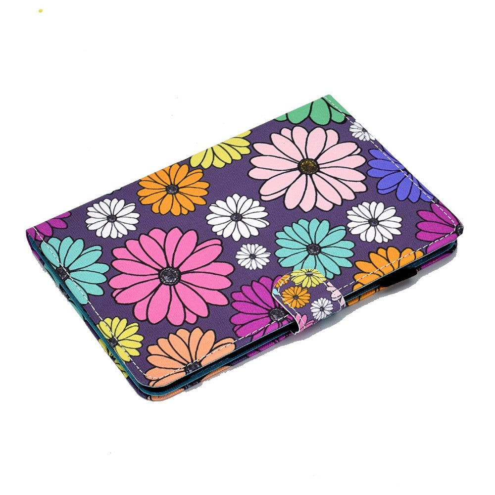 For Lenovo Tab M10 (Gen 3) TB-328FU / TB-328XU A2 Pattern Printing PU Leather Case Adjustable Stand Protection Smart Cover with Card Slots and Pencil Holder - Daisies