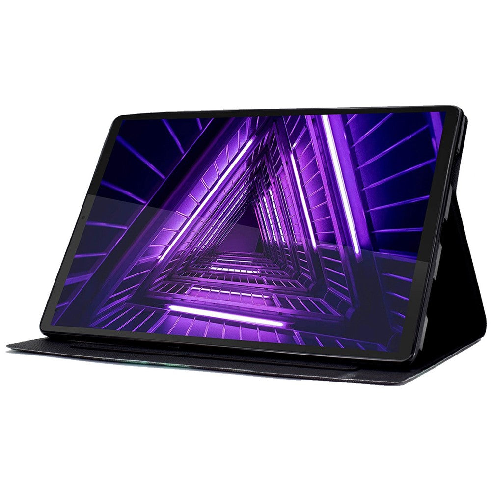 Protective Case for Lenovo Tab M10 Plus (3rd Gen) / Xiaoxin Pad 2022 10.6 inch Pattern Printing Tablet Leather Cover with Card Slots Stand - Three Giraffes