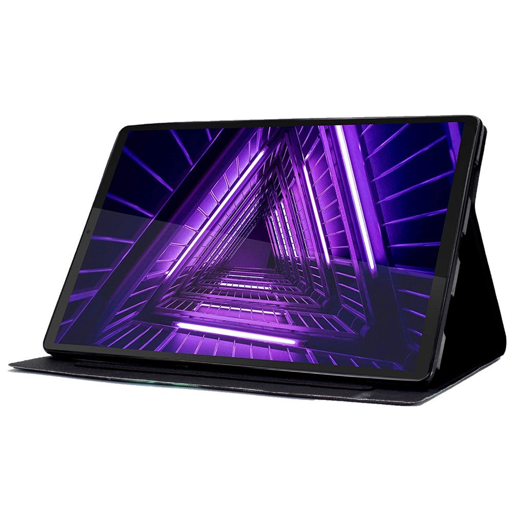 Protective Case for Lenovo Tab M10 Plus (3rd Gen) / Xiaoxin Pad 2022 10.6 inch Pattern Printing Tablet Leather Cover with Card Slots Stand - Colorful Pineapple