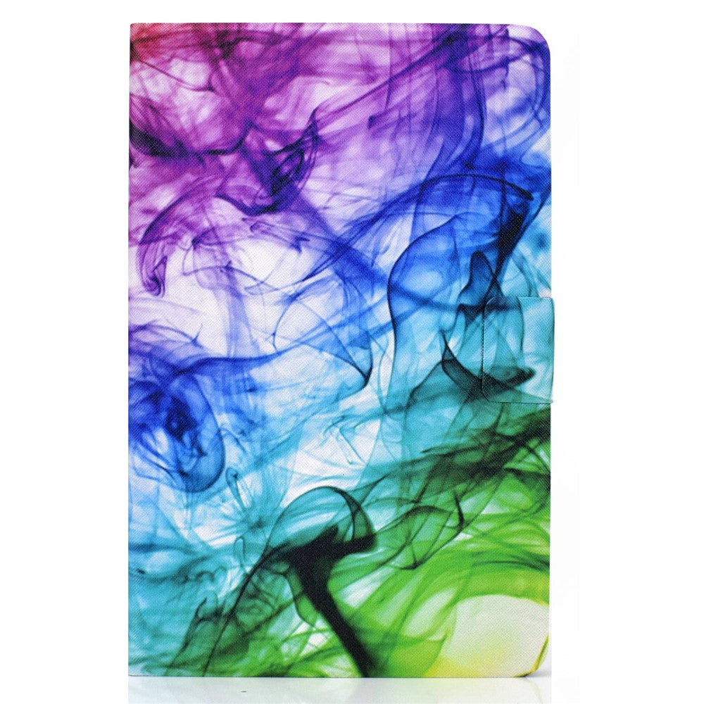 For Lenovo Tab M10 Plus (3rd Gen) / Xiaoxin Pad 2022 10.6 inch PU Leather Case Pattern Printing Card Holder Stand Cover - Fog