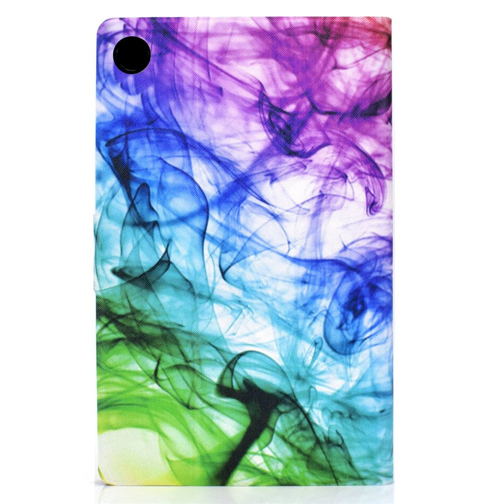 For Lenovo Tab M10 Plus (3rd Gen) / Xiaoxin Pad 2022 10.6 inch PU Leather Case Pattern Printing Card Holder Stand Cover - Fog