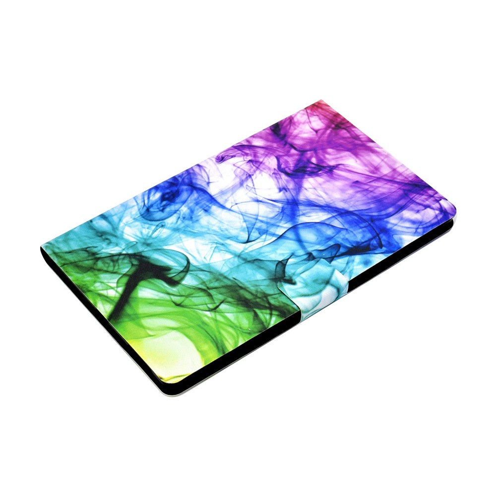 For Lenovo Tab M10 Plus (3rd Gen) / Xiaoxin Pad 2022 10.6 inch PU Leather Case Pattern Printing Card Holder Stand Cover - Fog